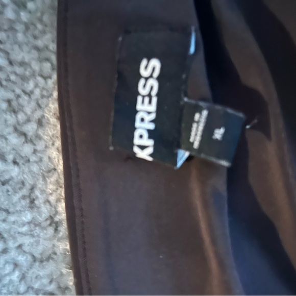 Express Brown Two Piece Ruched Set - Picture 3 of 4